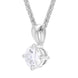 18ct White Gold 0.50ct Diamond Solitaire Pendant Necklace