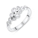 18ct White Gold 0.51ct Diamond Cluster Bubble Ring FEU-2746