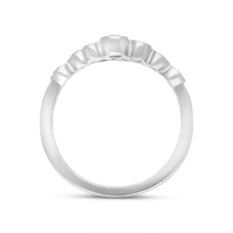 18ct White Gold 0.51ct Diamond Cluster Bubble Ring