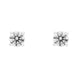 18ct White Gold 0.61ct Diamond Solitaire Brilliant Cut Stud Earrings, FEU-1455.