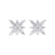 18ct White Gold 0.68ct Diamond Star Cluster Earrings FEU-2749