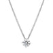 18ct White Gold 0.70ct Diamond Round Brilliant Cut Solitaire Slider Pendant, FEU-2668.