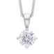 18ct White Gold 0.70ct Diamond Solitaire Pendant Necklace