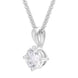 18ct White Gold 0.70ct Diamond Solitaire Pendant Necklace