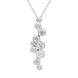 18ct White Gold 1.01ct Diamond Offset Cascading Pendant FEU-2830