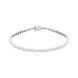18ct White Gold 1.07ct Diamond Rub Over Set Line Bracelet FEU-2722