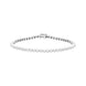 18ct White Gold 1.07ct Diamond Rubover Set Line Bracelet FEU-2722