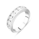 18ct White Gold 1.14ct Diamond Channel Set Half Eternity Ring, FEU-2650