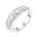 18ct White Gold 1.37ct Diamond Three Row Half Eternity Ring FEU-2792