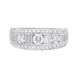 18ct White Gold 1.80ct Diamond Mixed Cut Graduating Eternity Ring