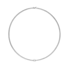 18ct White Gold Diamond Snake Collar Necklace, NUNQ0000394.