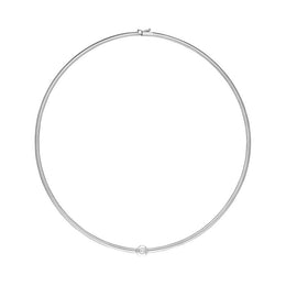18ct White Gold Diamond Snake Collar Necklace, NUNQ0000394.