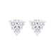 18ct White Gold Diamond Stud Earrings FEU-105