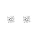 18ct White and Yellow Gold 1.03ct Diamond Solitaire Brilliant Cut Stud Earrings, FEU-2252.