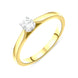 18ct Yellow Gold 0.20ct Diamond Round Brilliant Cut Solitaire Ring FEU-2317