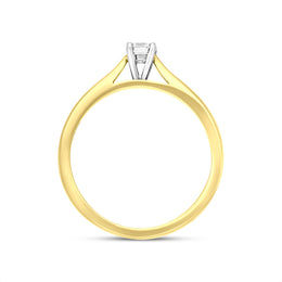 18ct Yellow Gold 0.20ct Diamond Round Brilliant Cut Solitaire Ring
