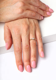 18ct Yellow Gold 0.20ct Diamond Round Brilliant Cut Solitaire Ring FEU-2317