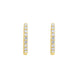 18ct Yellow Gold 0.21ct Diamond Hoop Earrings FEU-2855