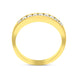 18ct Yellow Gold 0.30ct Diamond Channel Set Half Eternity Ring
