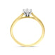 18ct Yellow Gold 0.33ct Diamond Round Brilliant Cut Solitaire Ring