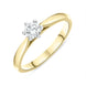 18ct Yellow Gold 0.33ct Diamond Round Brilliant Cut Solitaire Ring FEU-2320