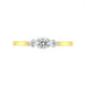 18ct Yellow Gold 0.35ct Diamond Three Stone Ring