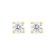 18ct Yellow Gold 0.40ct Diamond Solitaire Stud Earrings, FEU-1643.