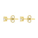 18ct Yellow Gold 0.40ct Diamond Solitaire Stud Earrings