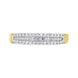 18ct Yellow Gold 0.42ct Diamond Mixed Cut Half Eternity Ring
