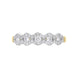 118ct Yellow Gold 0.43ct Diamond Half Eternity Cluster Ring, FEU-2570_2