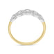 118ct Yellow Gold 0.43ct Diamond Half Eternity Cluster Ring, FEU-2570_3