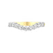 18ct Yellow Gold 0.43ct Diamond U Shape Half Eternity Ring