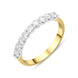 18ct Yellow Gold 0.50ct Diamond Nine Stone Half Eternity Ring, FEU-2653