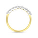 18ct Yellow Gold 0.50ct Diamond Nine Stone Half Eternity Ring