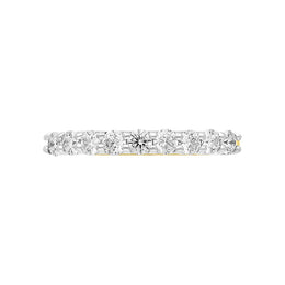 18ct Yellow Gold 0.50ct Diamond Nine Stone Half Eternity Ring