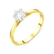 18ct Yellow Gold 0.50ct Diamond Round Brilliant Cut Solitaire Ring FEU-2628