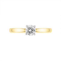 18ct Yellow Gold 0.70ct Diamond Round Brilliant Cut Solitaire Ring