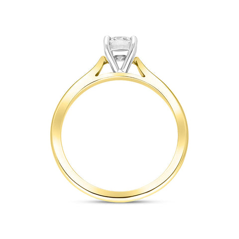 18ct Yellow Gold 0.70ct Diamond Round Brilliant Cut Solitaire Ring