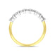 18ct Yellow Gold 0.82ct Diamond Seven Stone Half Eternity Ring
