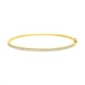 18ct Yellow Gold 0.94ct Diamond Hinged Bangle