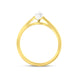 18ct Yellow Gold 0.42ct Diamond Marquise Cut Solitaire Ring