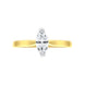 18ct Yellow Gold 0.42ct Diamond Marquise Cut Solitaire Ring