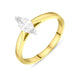 18ct Yellow Gold 0.42ct Diamond Marquise Cut Solitaire Ring, FEU-717.