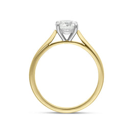 18ct Yellow Gold 1.00ct Diamond Round Brilliant Cut Solitaire Ring, FEU-1682_3