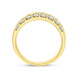 18ct Yellow Gold 1.00ct Diamond Two Row Half Eternity Ring