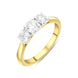 18ct Yellow Gold 1.02ct Diamond Three Stone Ring, FEU-2339.
