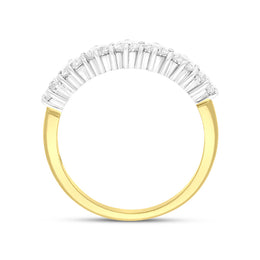 18ct White Gold 1.12ct Diamond Seven Stone Half Eternity Ring