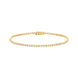 18ct Yellow Gold 2.00ct Diamond Line Bracelet FEU-2839