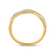 18ct Yellow Gold Diamond Twisted Band Ring R1268_2