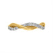 18ct Yellow Gold Diamond Twisted Band Ring R1268_3